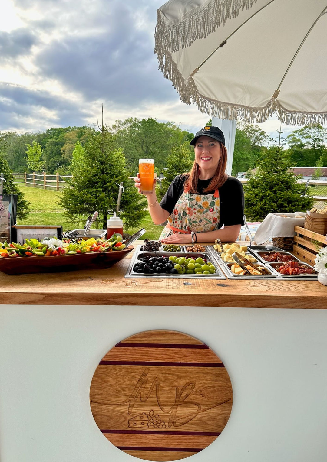 Mobile Charcuterie Cart