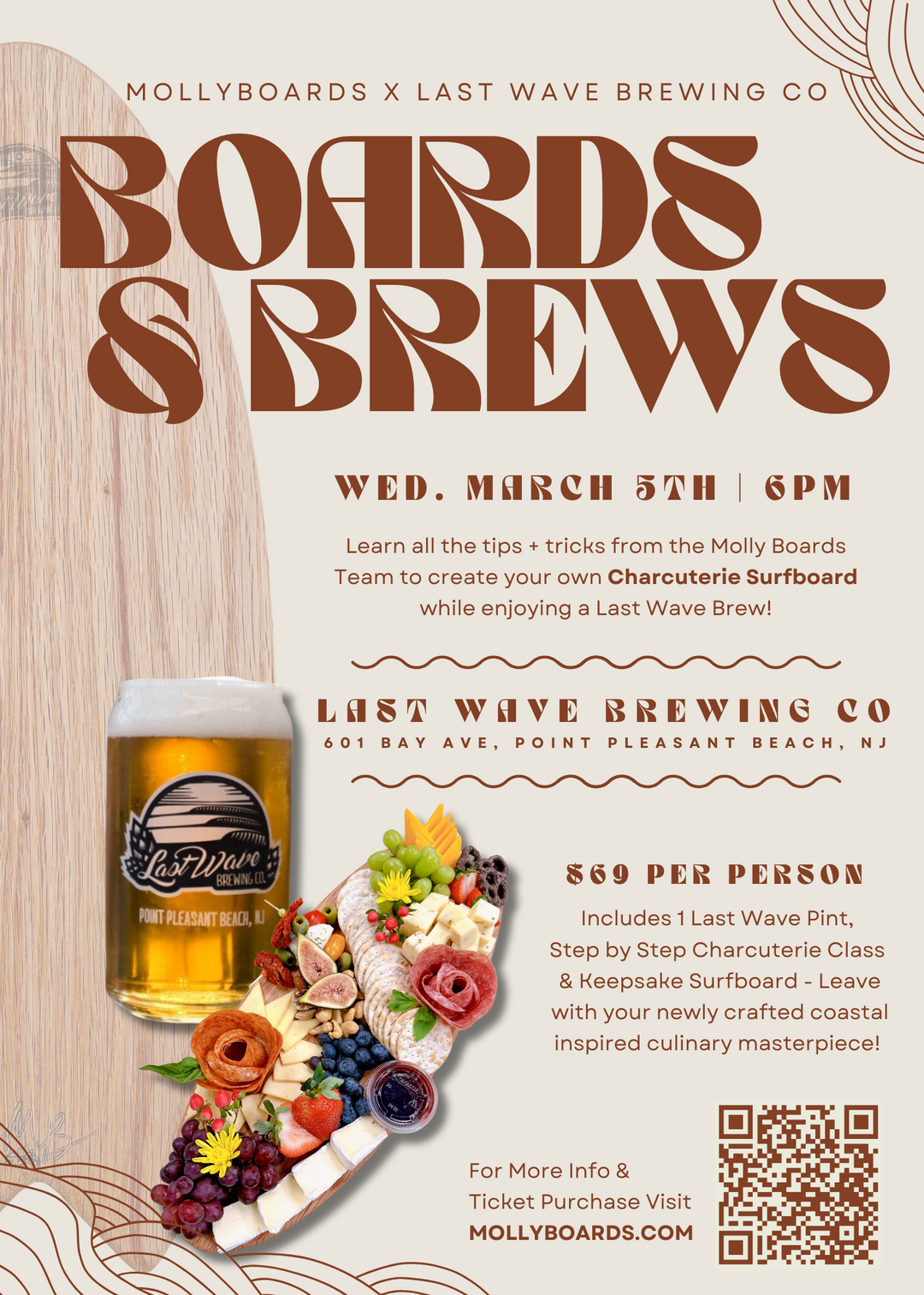 Boards & Brews @ Last Wave 3/5